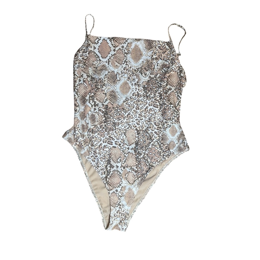 TOPSHOP 3 - Way Strap  Snake Skin One Piece